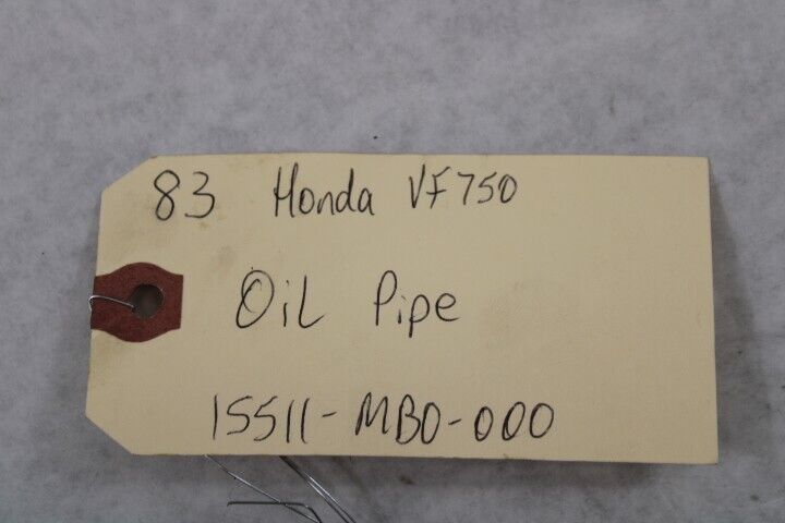 Oil Pipe 15511-MB0-000 1983 Honda VF750