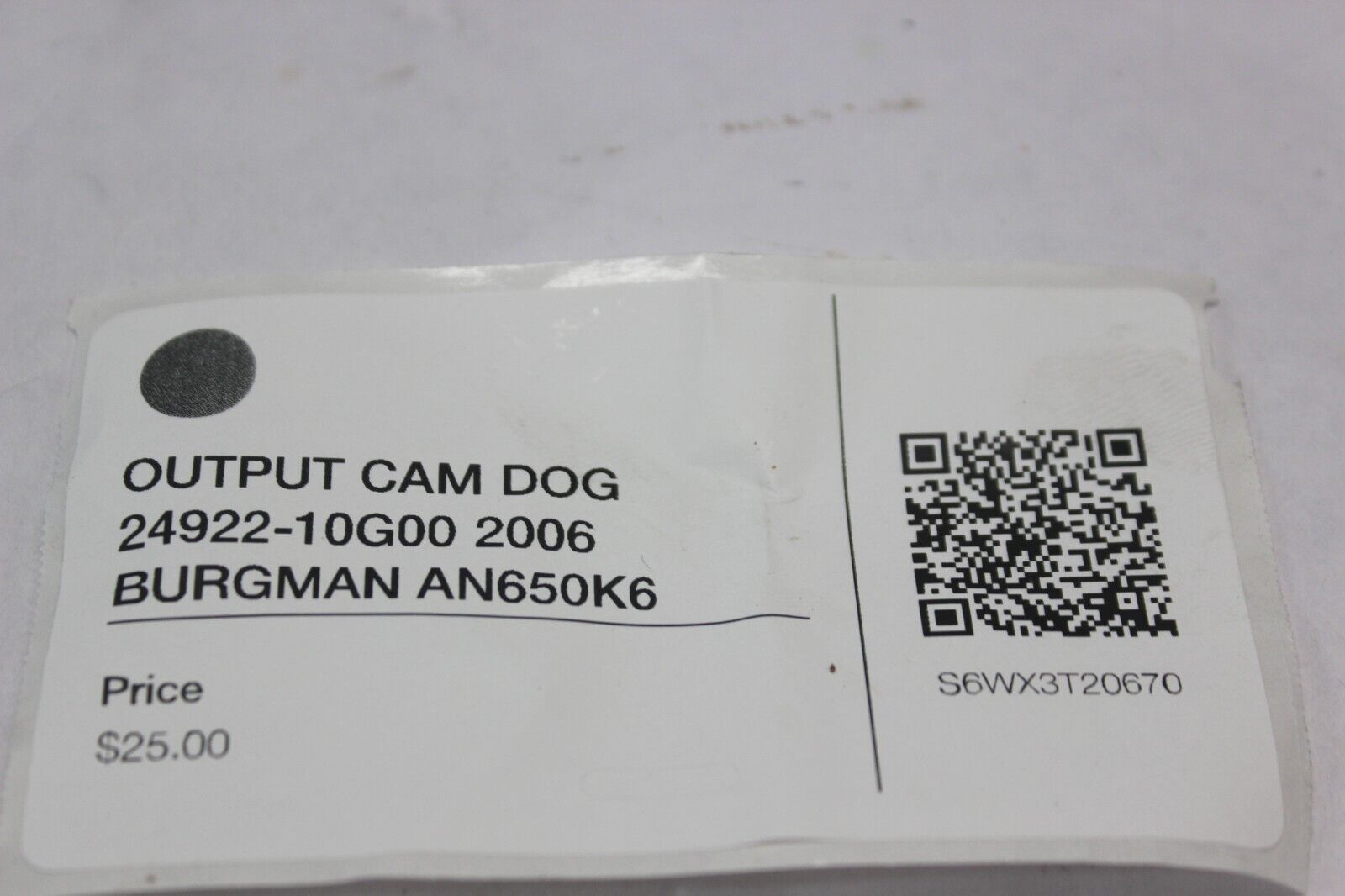 OUTPUT CAM DOG 24922-10G00 2006 BURGMAN AN650K6