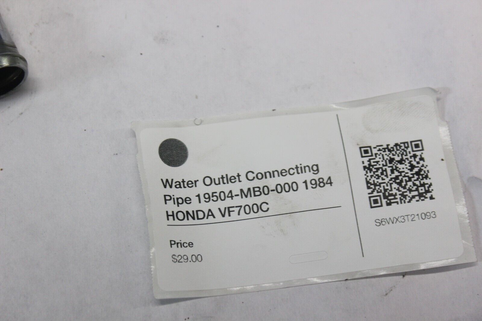 Water Outlet Connecting Pipe 19504-MB0-000 1984 HONDA VF700C