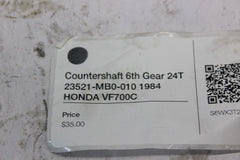 Countershaft 6th Gear 24T 23521-MB0-010 1984 HONDA VF700C
