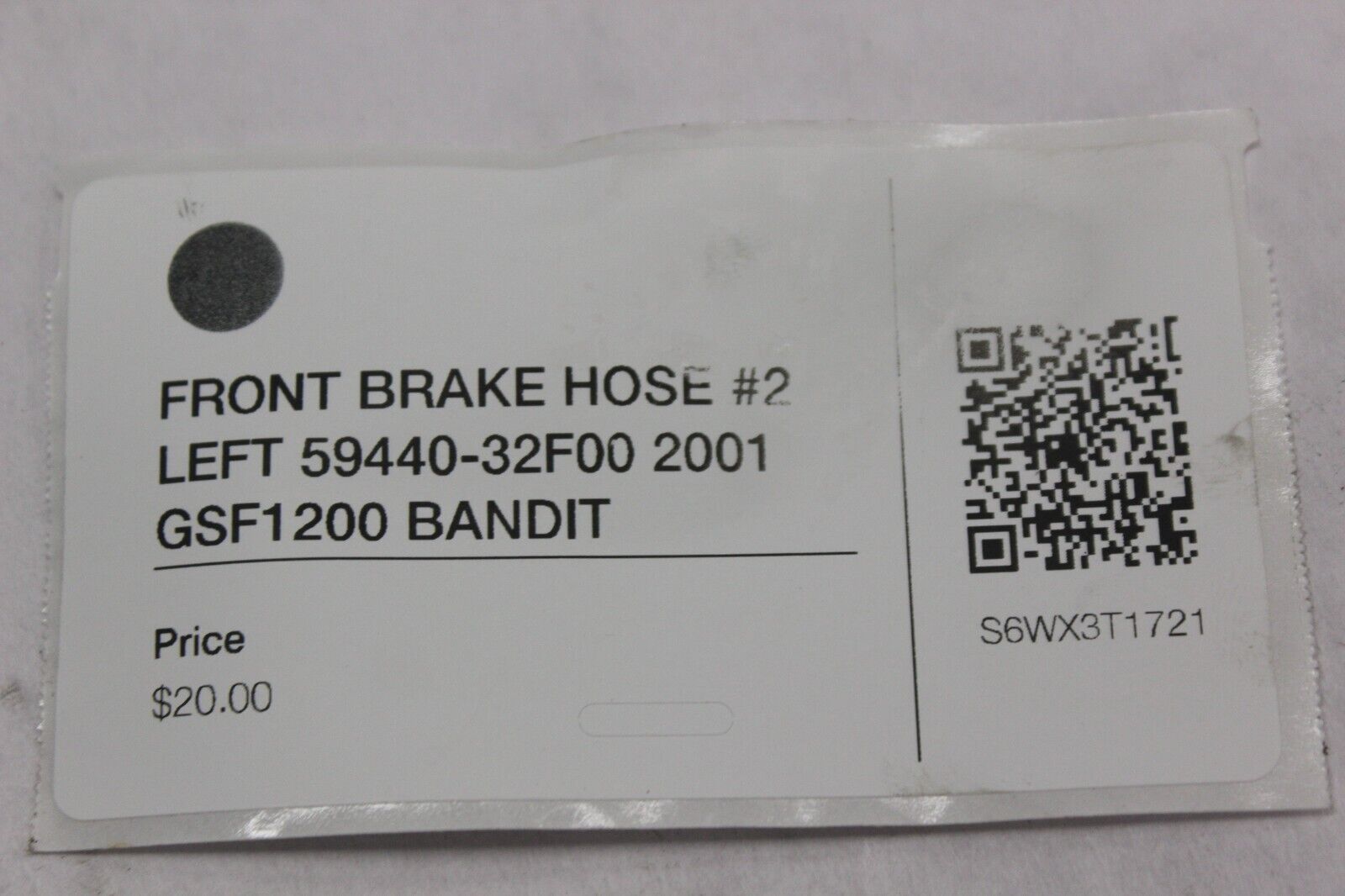 FRONT BRAKE HOSE #2 LEFT 59440-32F00 2001 GSF1200 SUZUKI BANDIT