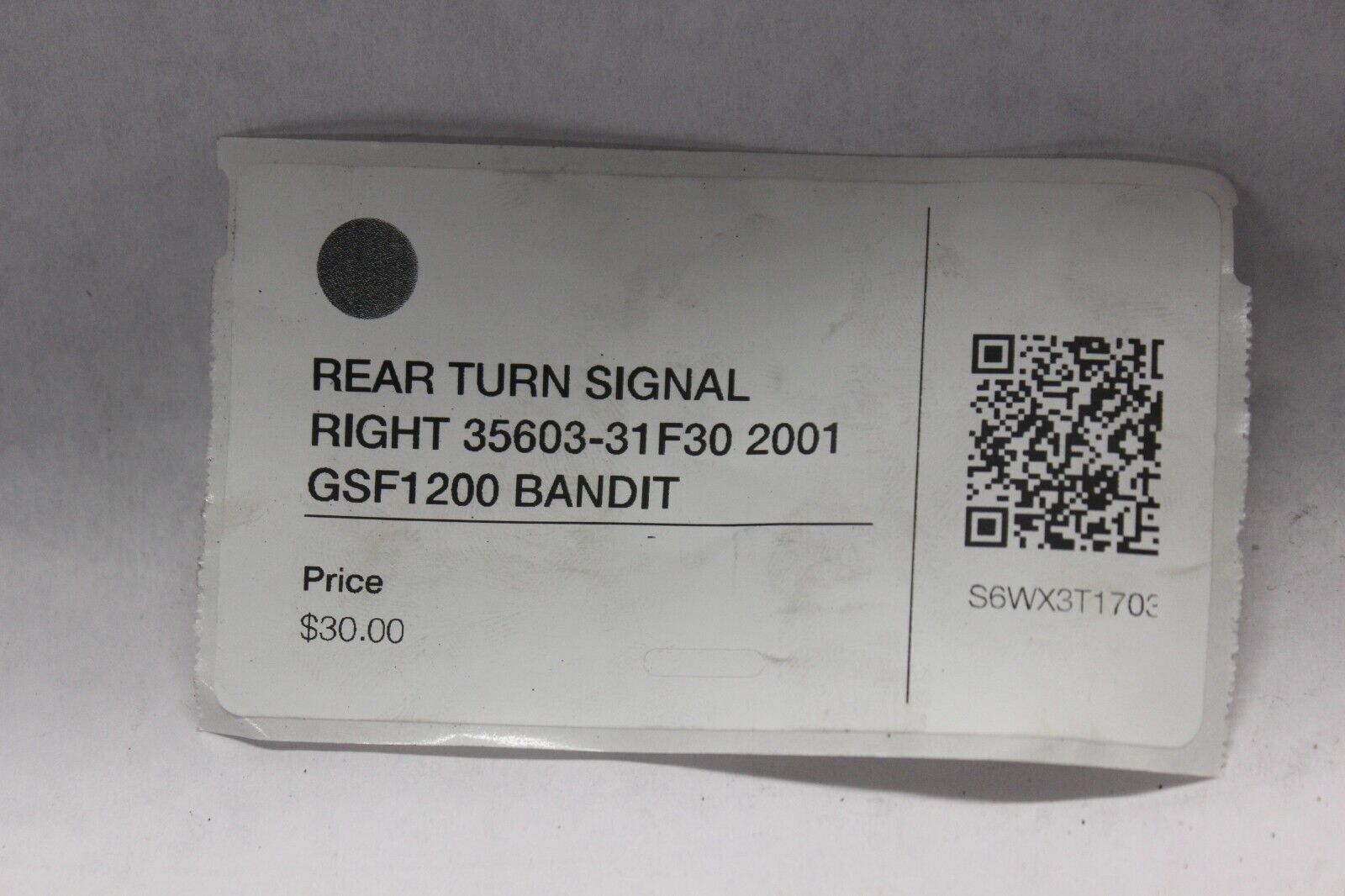 REAR TURN SIGNAL RIGHT 35603-31F30 2001 GSF1200 SUZUKI BANDIT