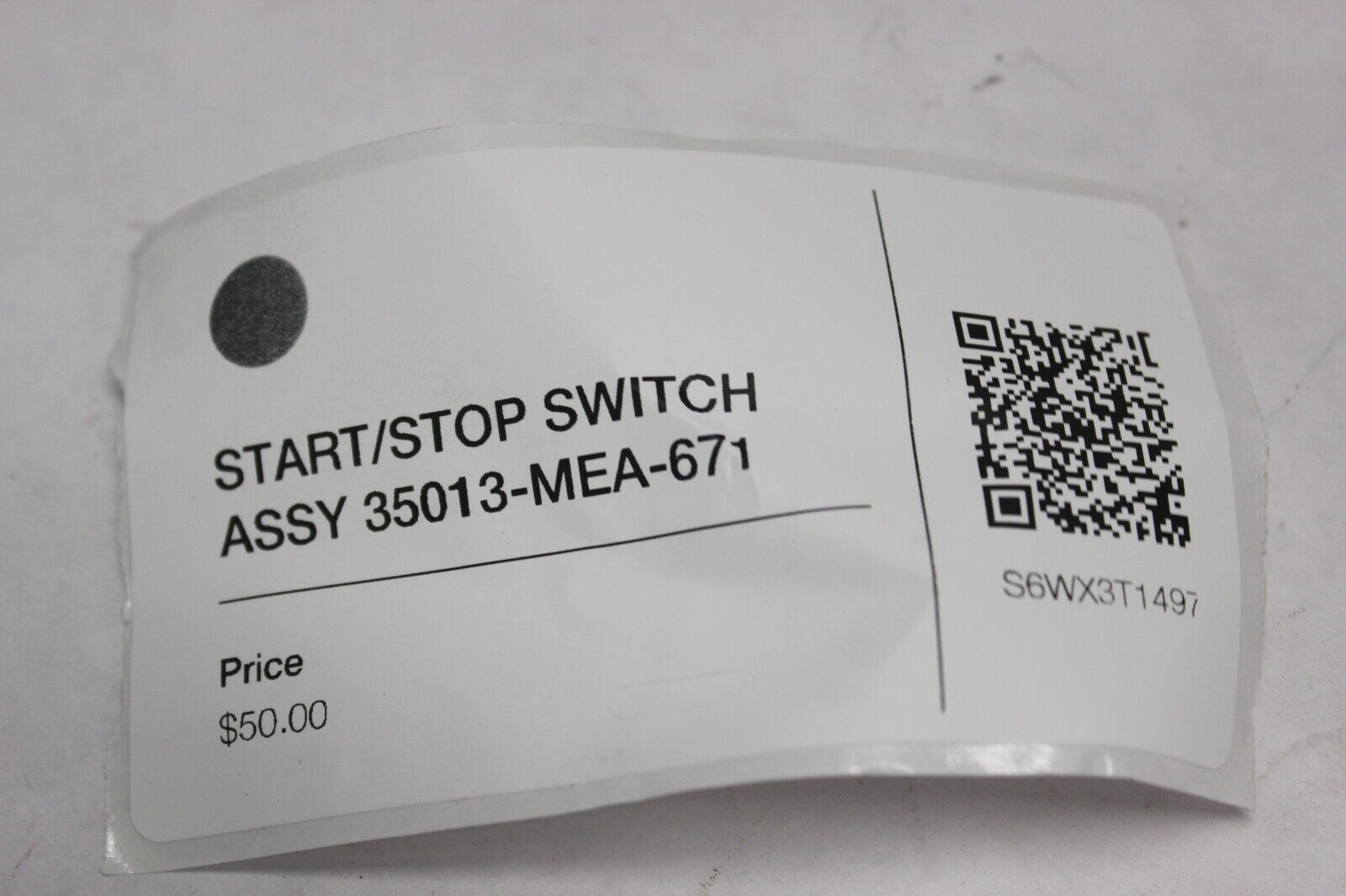 START/STOP SWITCH ASSY 35013-MEA-671 2005 Honda VTX1300S