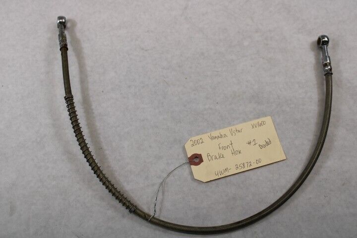 Front Brake Hose 1 (Braided) 4WM-25872-00 2002 Yamaha RoadStar XV1600A
