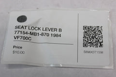 SEAT LOCK LEVER B 77154-MB1-870 1984 Honda VF700C