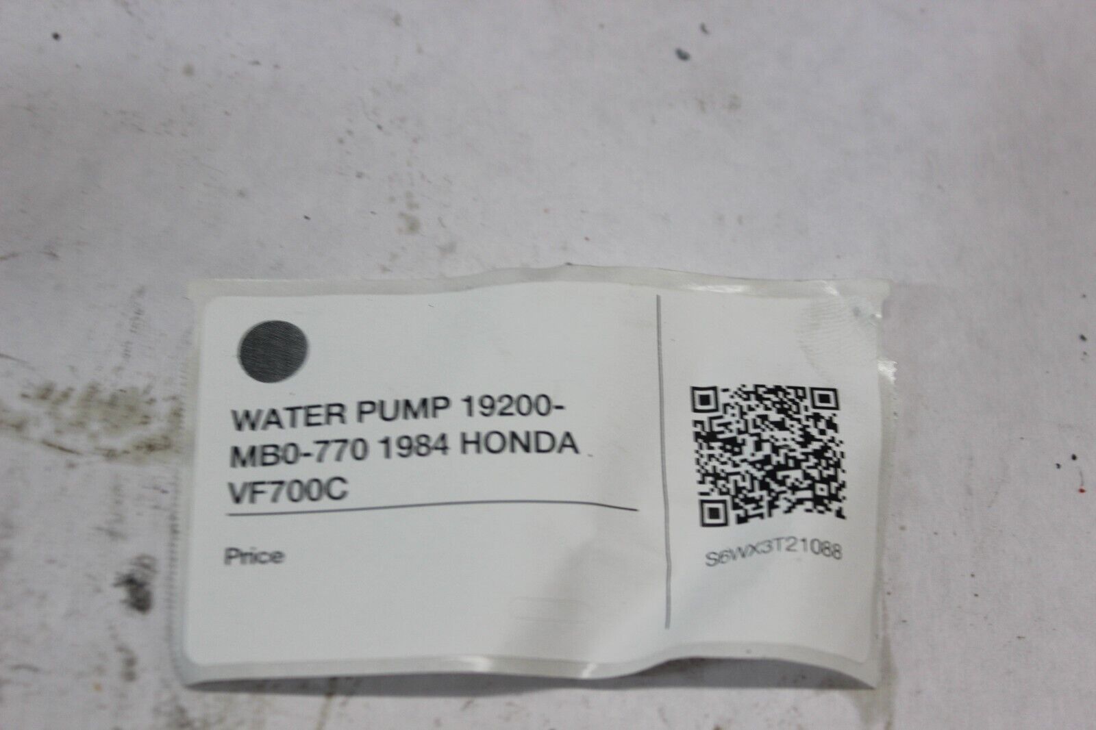WATER PUMP 19200-MB0-770 1984 HONDA VF700C