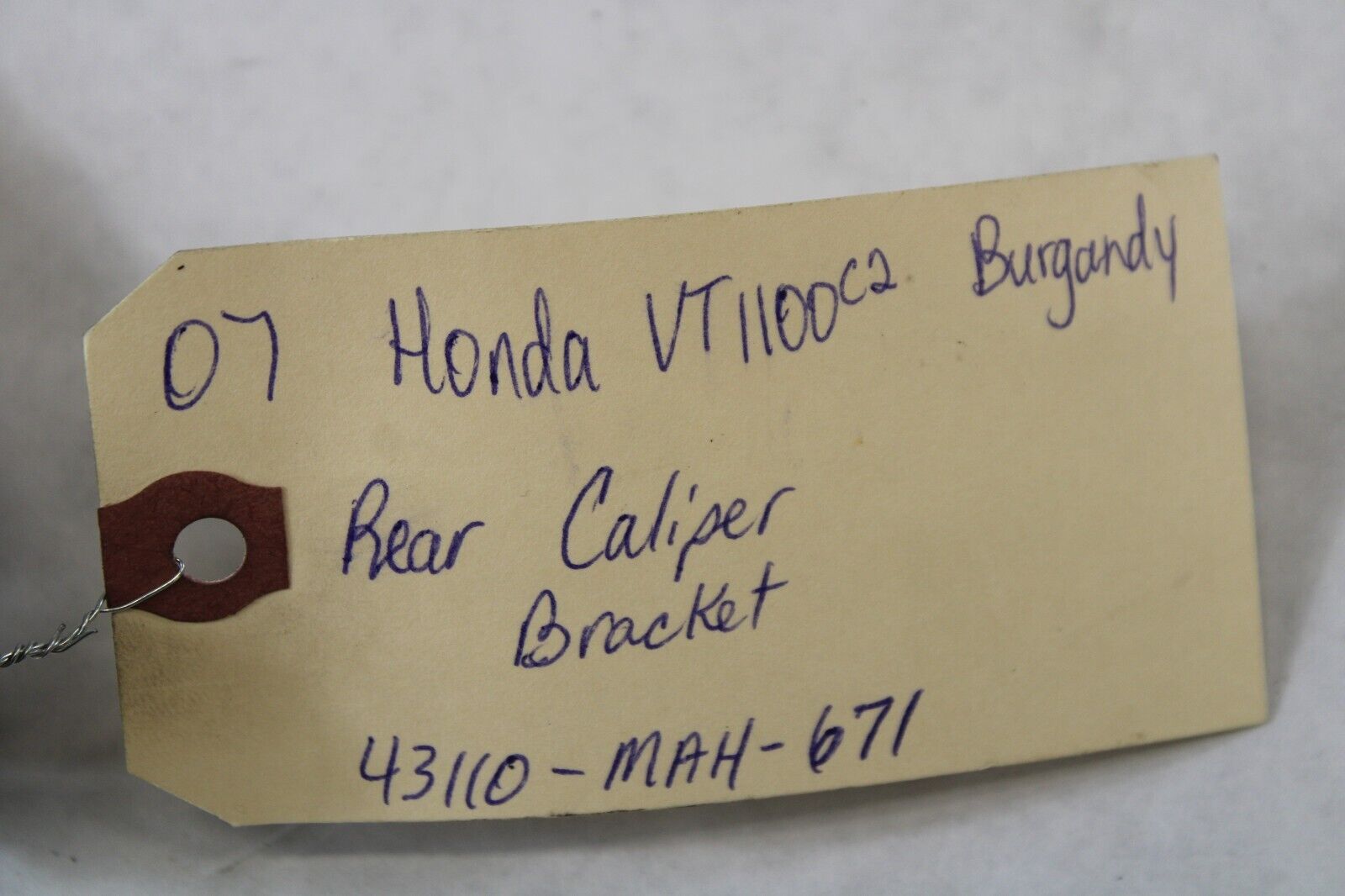 Rear Caliper Bracket 43110-MAH-671 2007 Honda Shadow Sabre VT1100C2