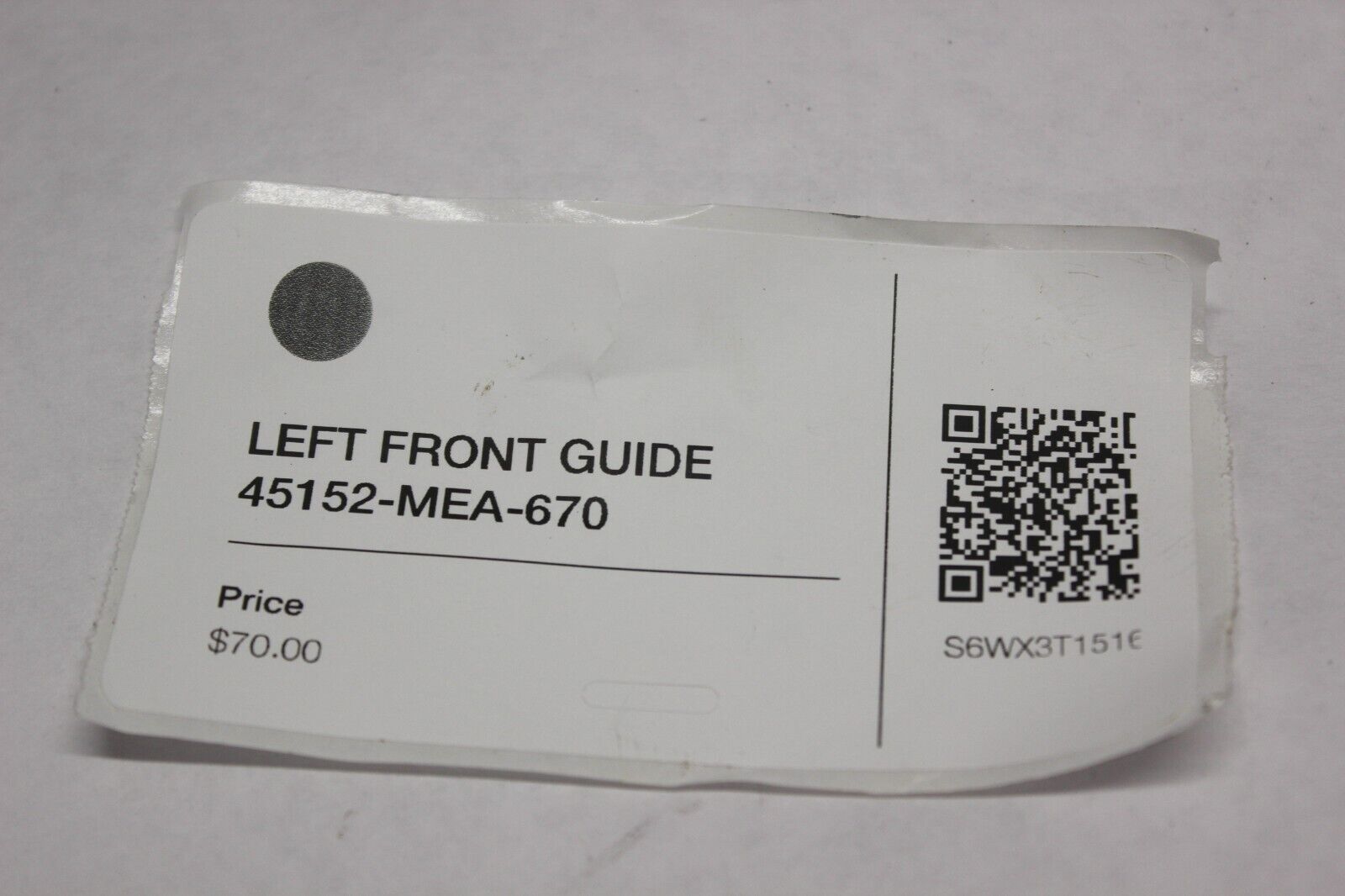 LEFT FRONT GUIDE 45152-MEA-670 2005 Honda VTX1300S