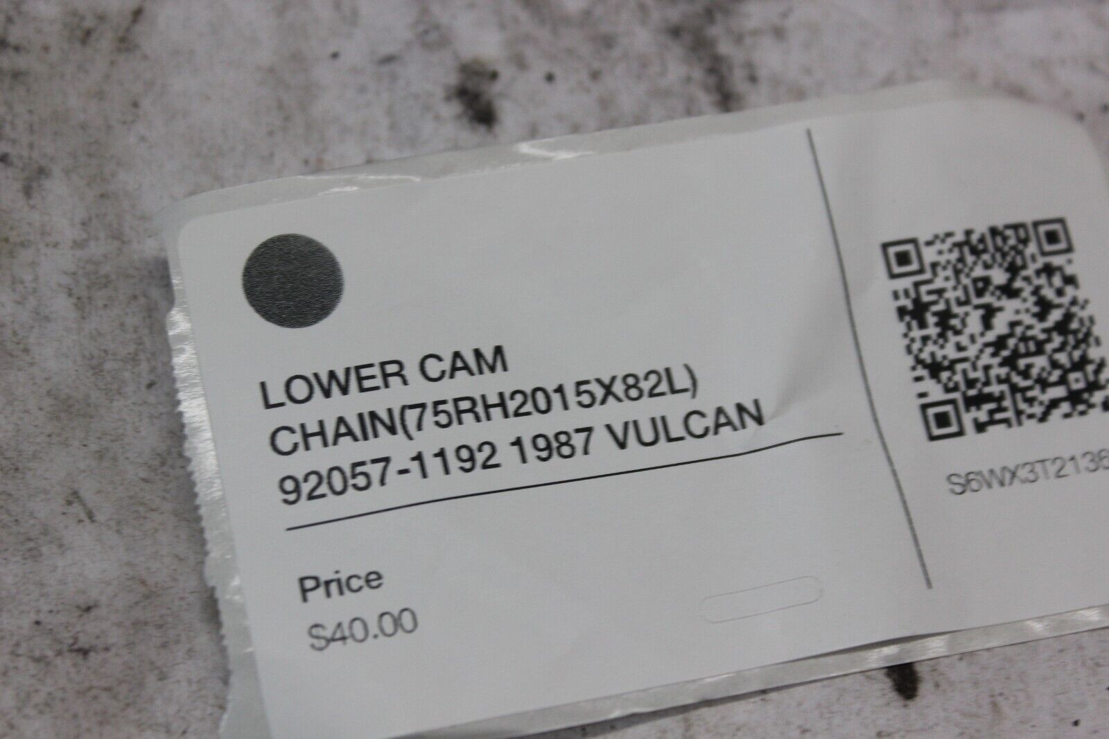 LOWER CAM CHAIN (75RH2015X82L) 92057-1192 1987 VULCAN VN750