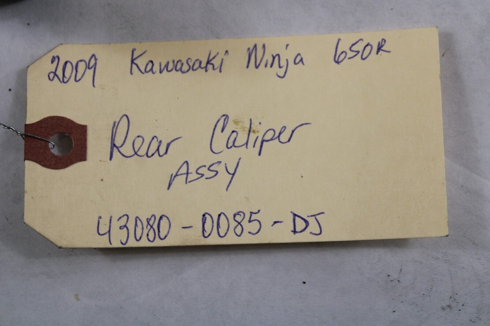 Rear Caliper Assy 43080-0085-DJ 2009 Kawasaki 650R Ninja EX650C9F