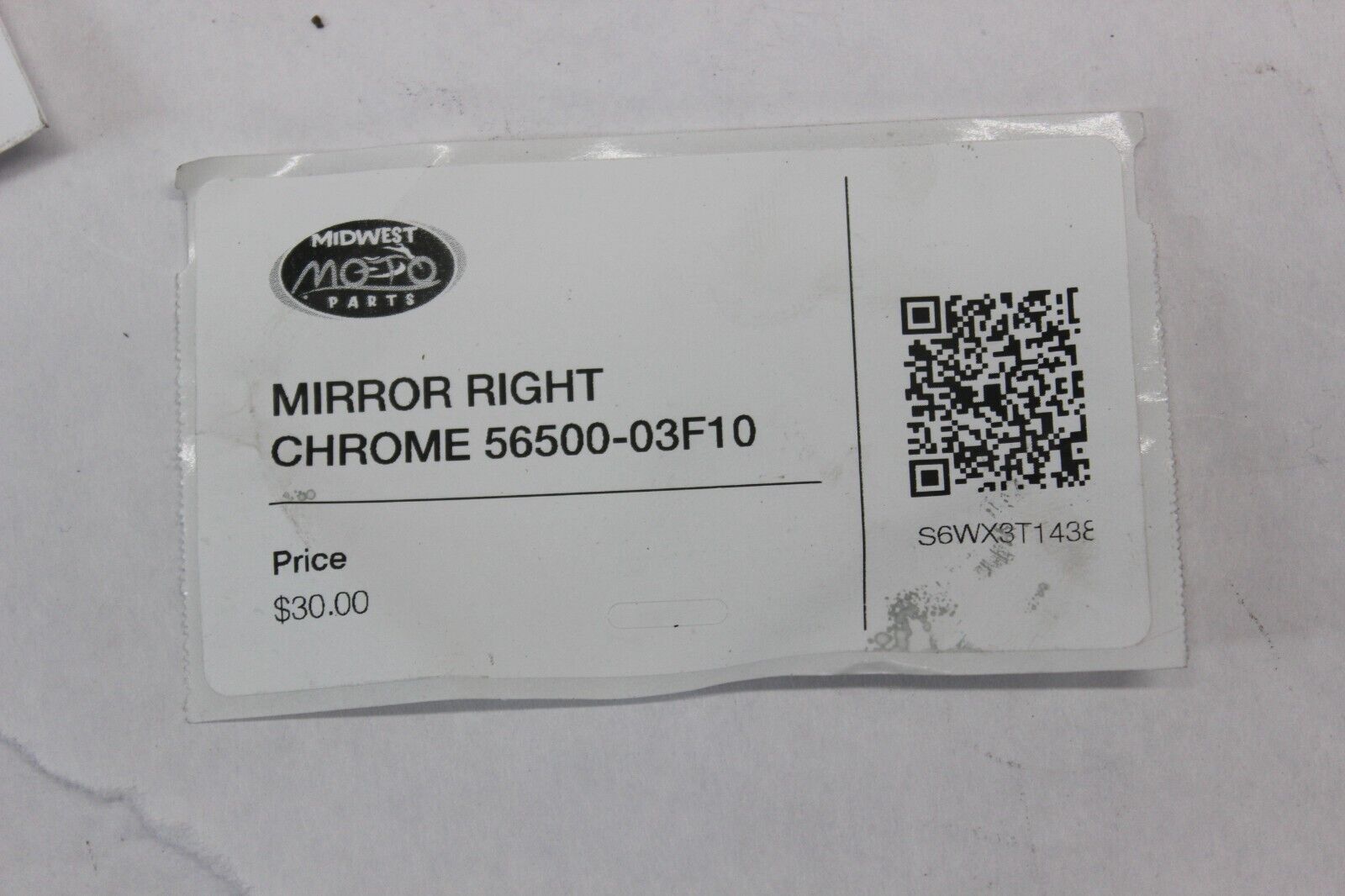 MIRROR RIGHT CHROME 56500-03F10 2000 Suzuki Intruder VL1500