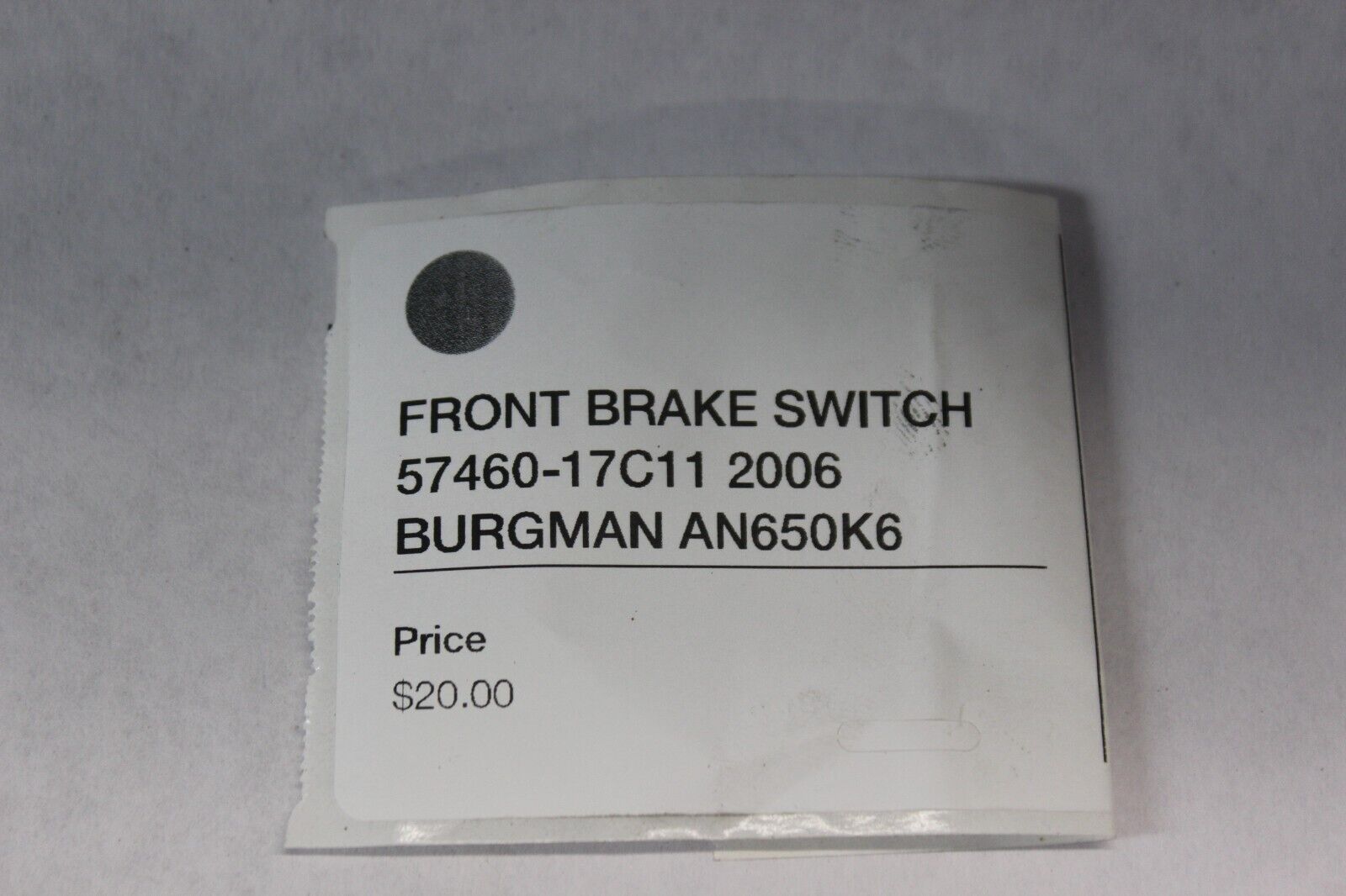 FRONT BRAKE SWITCH 57460-17C11 2006 BURGMAN AN650K6