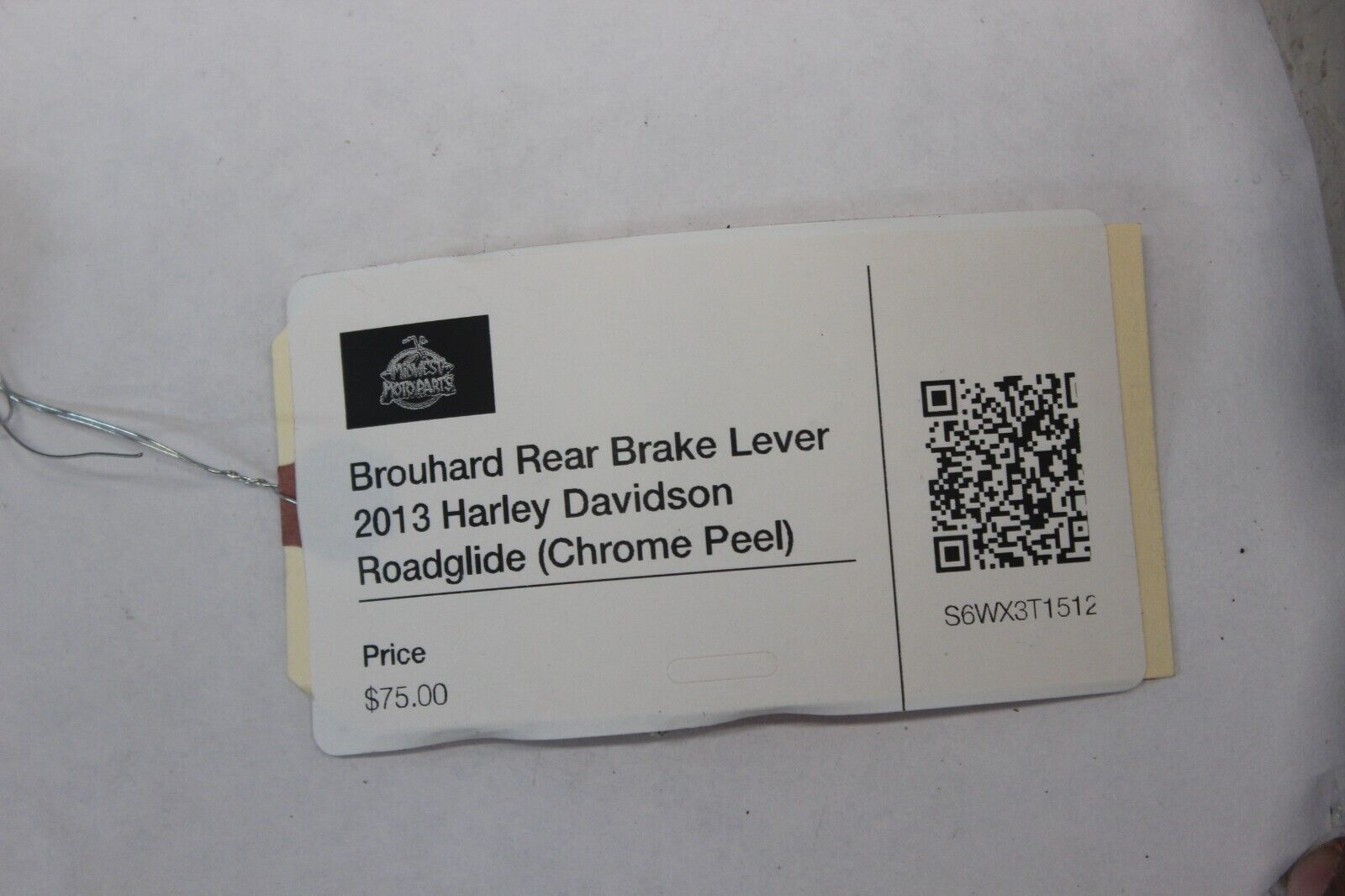 Brouhard Rear Brake Lever 2013 Harley Davidson Roadglide (Chrome Peel)