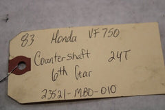Countershaft 6th Gear 24T 23521-MB0-010 1983 Honda VF750