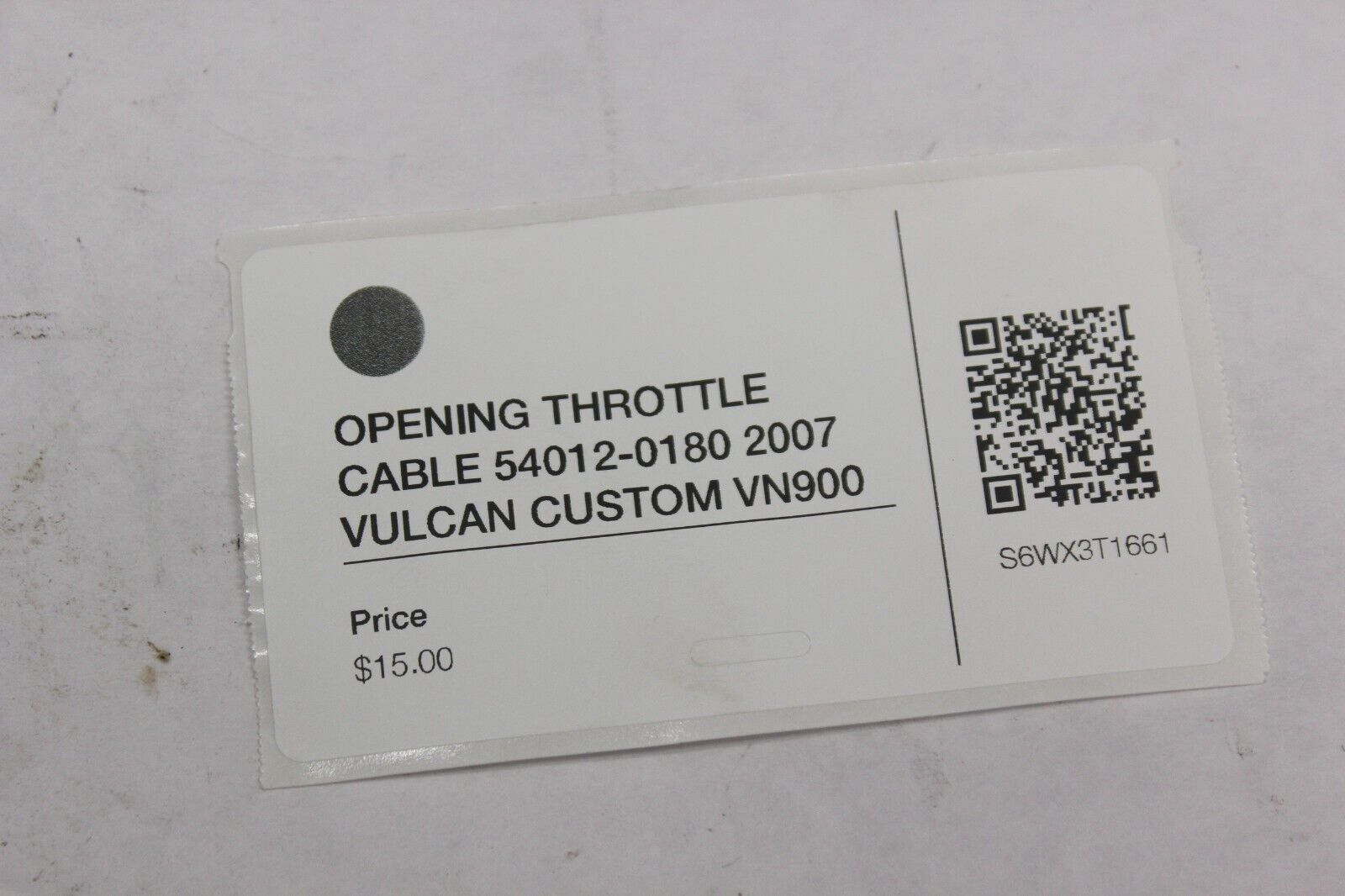 OPENING THROTTLE CABLE 54012-0180 2007 VULCAN CUSTOM VN900