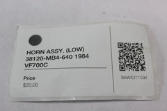 HORN ASSY. (LOW) 38120-MB4-640 1984 Honda VF700C