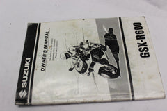 OWNERS MANUAL W/PRACTICE GUIDE 99011-34E52-03A 1999 Suzuki GSX-R600