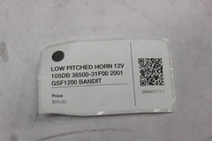 LOW PITCHED HORN 12V 105DB 38500-31F00 2001 GSF1200 SUZUKI BANDIT
