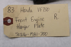 Front Engine Hanger Plate Right 50216-MB1-700 1983 Honda VF750