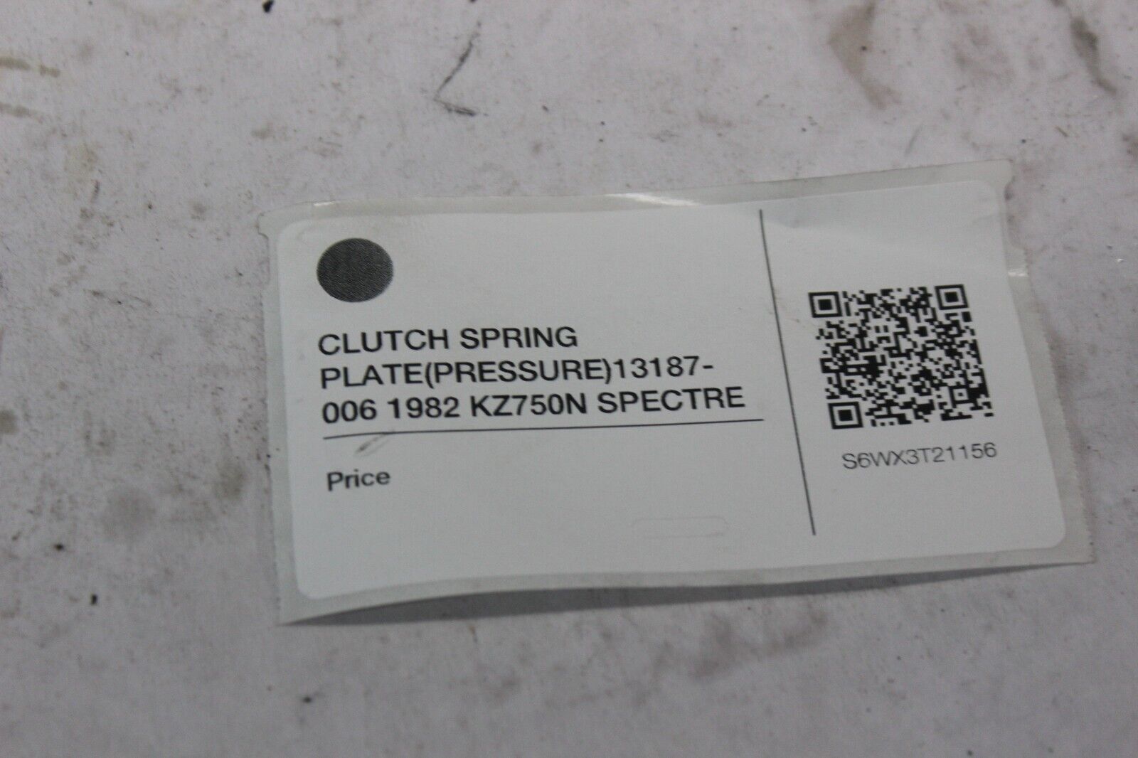 CLUTCH SPRING PLATE (PRESSURE) 13187-006 1982 KZ750N SPECTRE