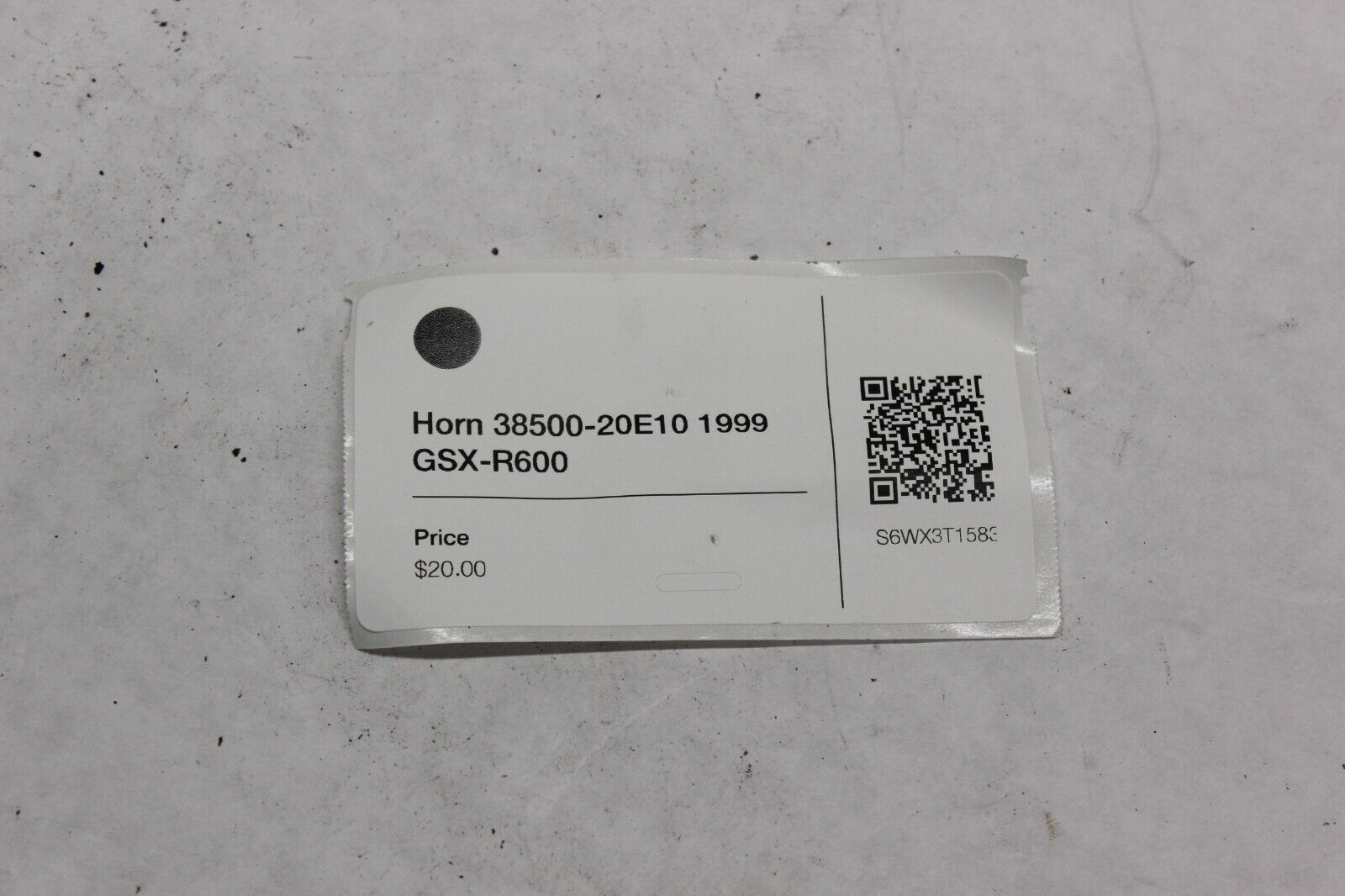 Horn 38500-20E10 1999 Suzuki GSX-R600