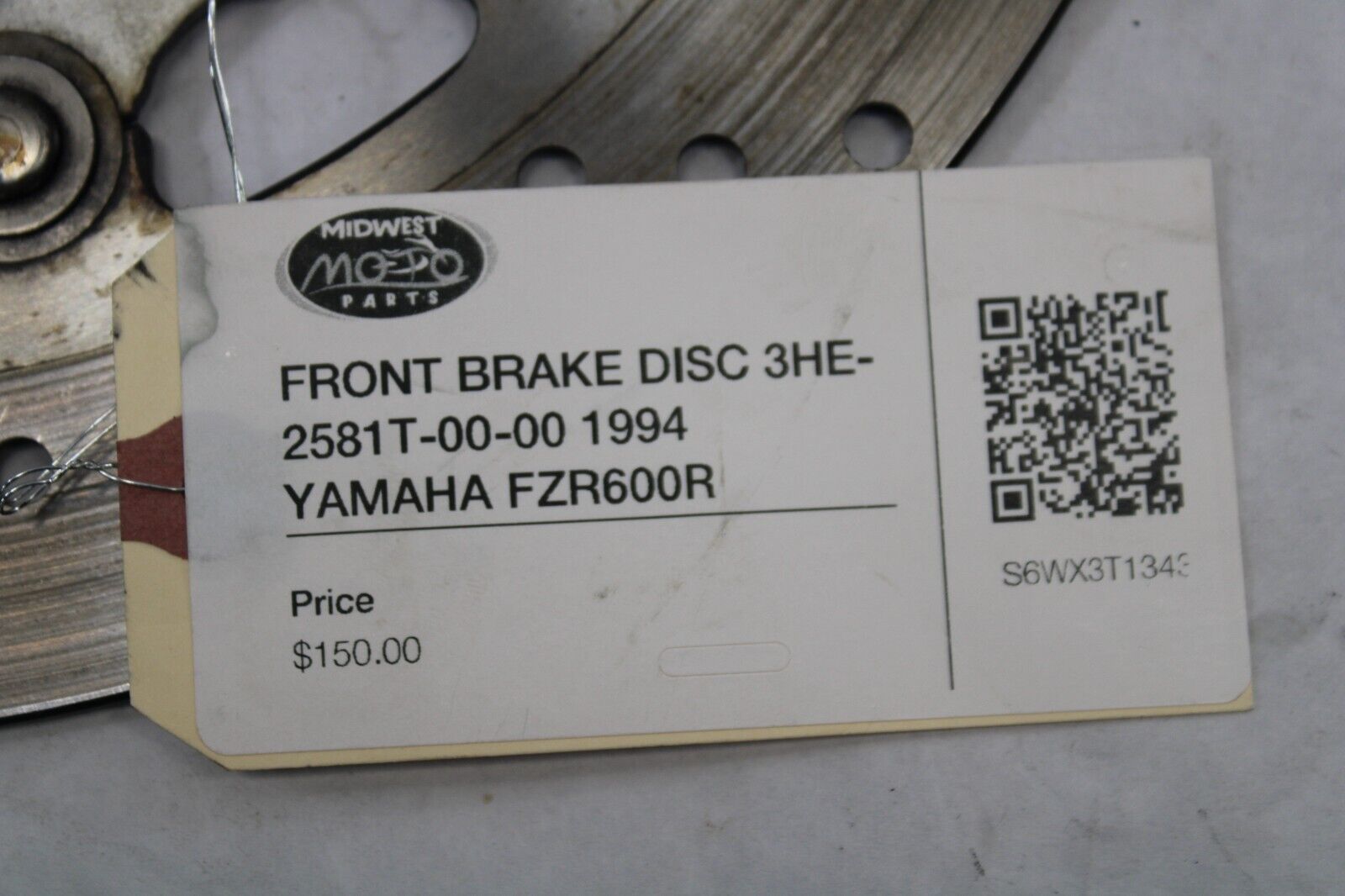 FRONT BRAKE DISC 3HE-2581T-00-00 1994 YAMAHA FZR600R