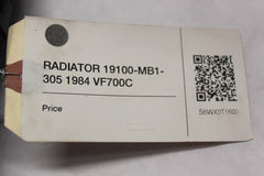 RADIATOR 19100-MB1-305 1984 Honda VF700C