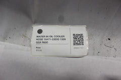 WATER IN OIL COOLER HOSE 16471-33E00 1999 GSX R600