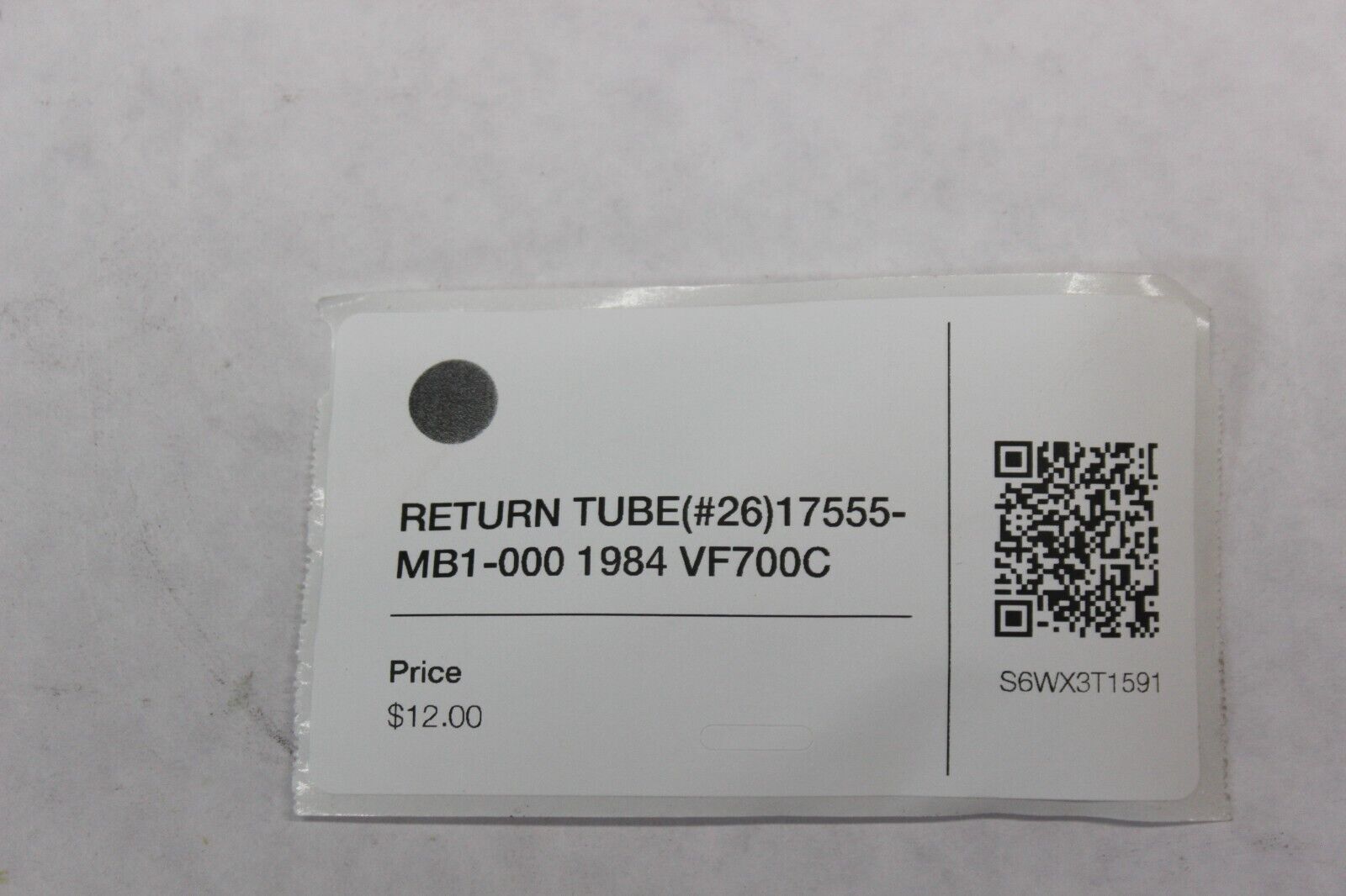 RETURN TUBE 17555-MB1-000 1984 Honda VF700C