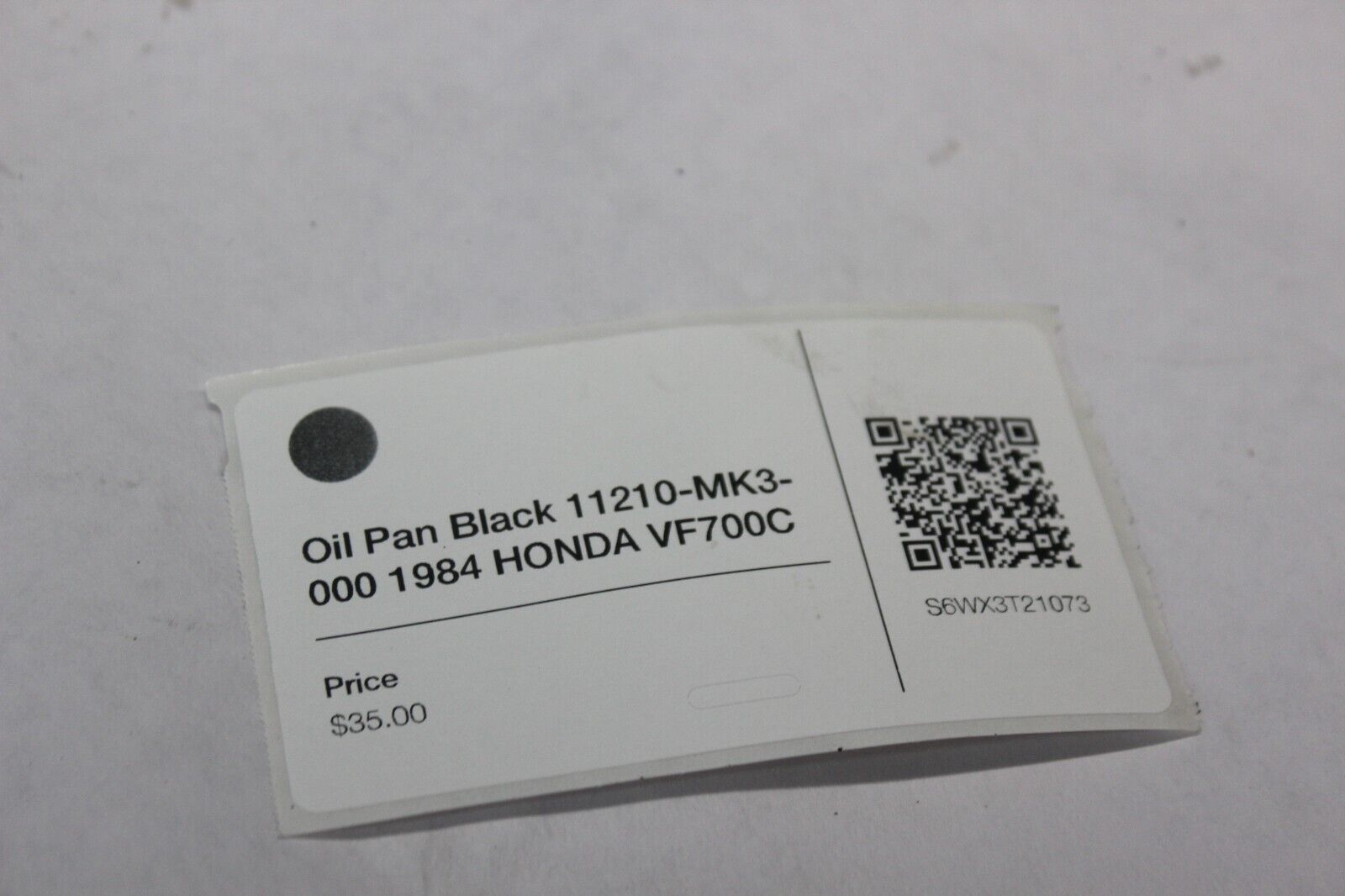 Oil Pan Black 11210-MK3-000 1984 HONDA VF700C