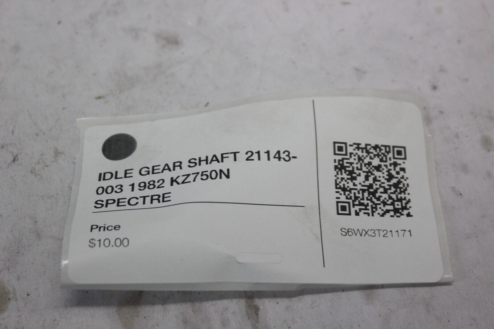 IDLE GEAR SHAFT 21143-003 1982 KZ750N SPECTRE