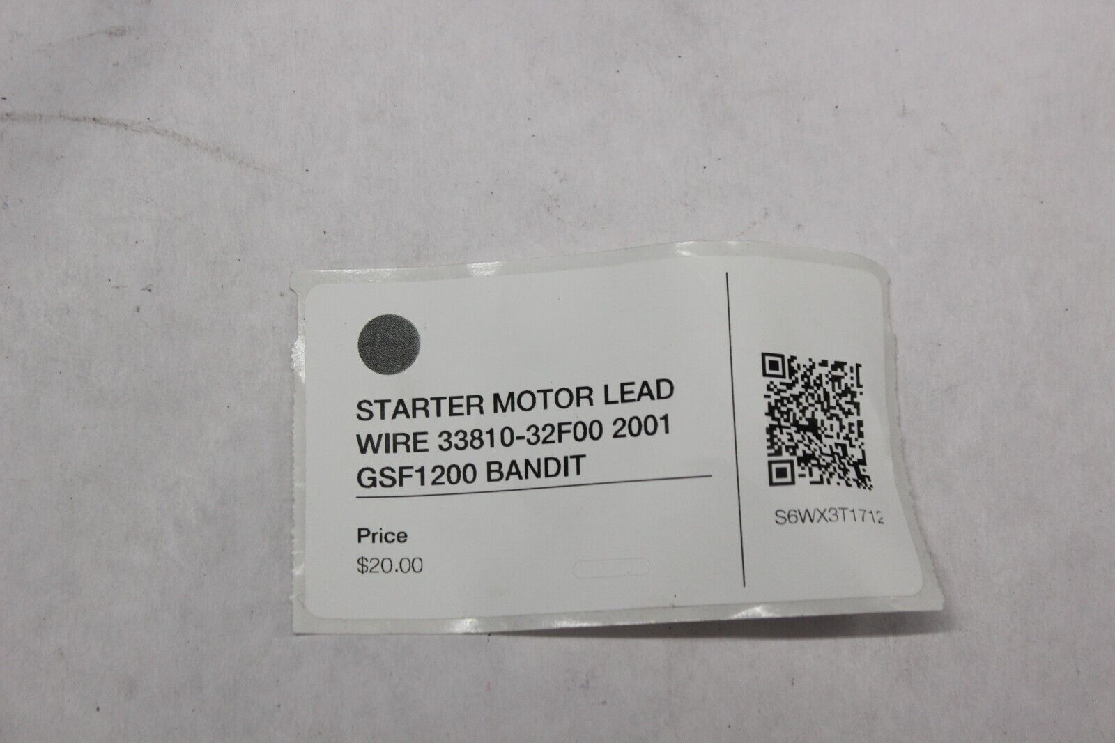 STARTER MOTOR LEAD WIRE 33810-32F00 2001 GSF1200 SUZUKI BANDIT