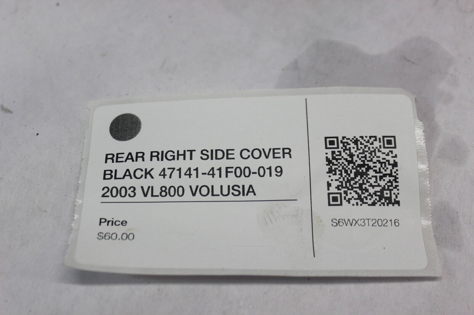 REAR RIGHT SIDE COVER BLACK 47141-41F00-019 2003 VL800 VOLUSIA