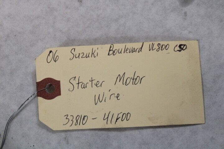 Starter Motor Wire 33810-41F00 2006 Suzuki Boulevard C50