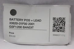 BATTERY POS + LEAD 33820-31F00 2001 GSF1200 SUZUKI BANDIT