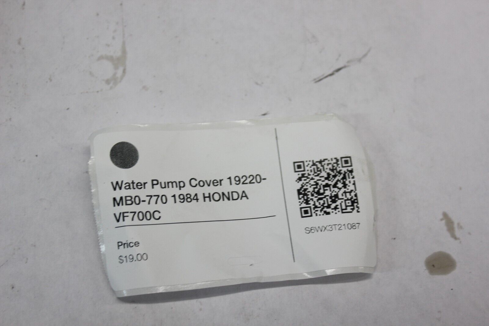 Water Pump Cover 19220-MB0-770 1984 HONDA VF700C