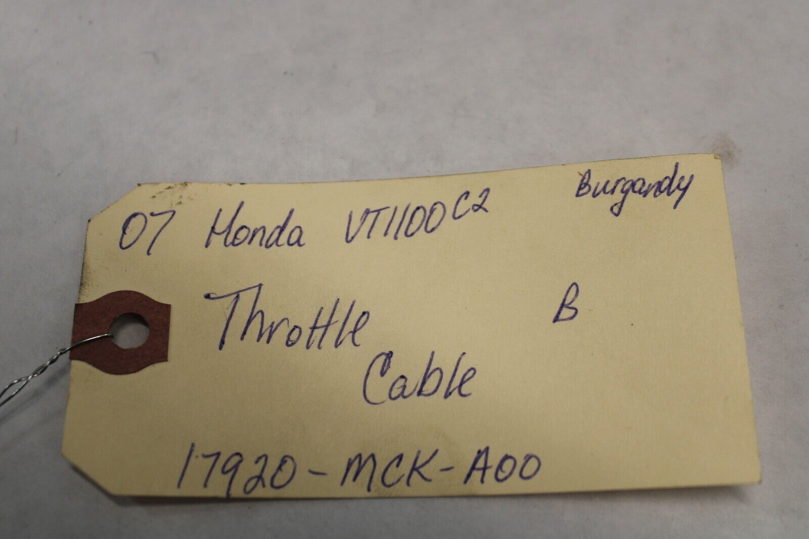 Throttle Cable B. 17920-MCK-A00-2007 Honda Shadow Sabre VT1100C2