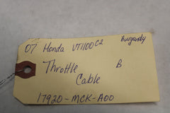 Throttle Cable B. 17920-MCK-A00-2007 Honda Shadow Sabre VT1100C2