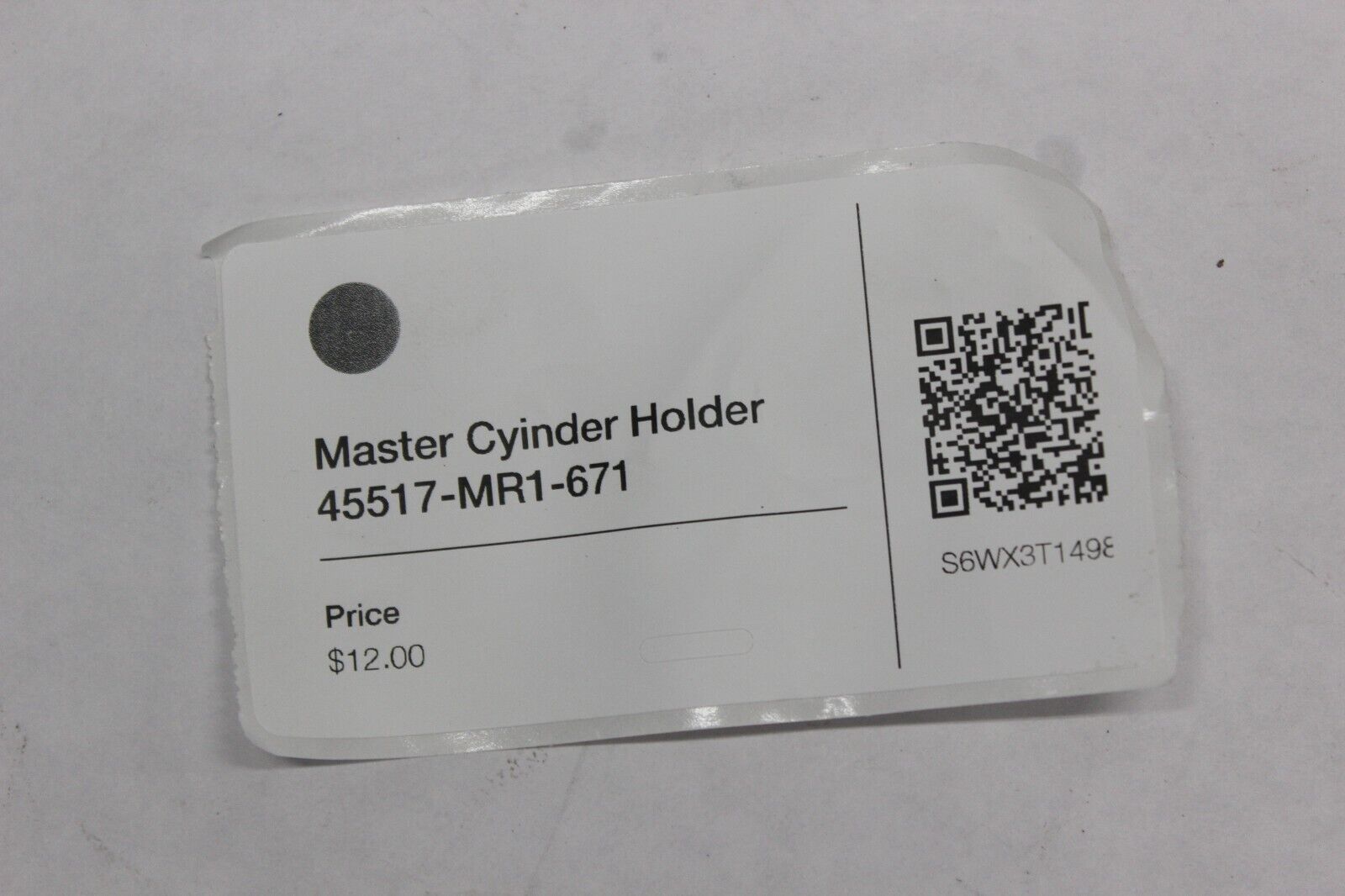 Master Cyinder Holder 45517-MR1-671 2005 Honda VTX1300S