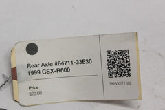 Rear Axle #64711-33E30 1999 Suzuki GSX-R600