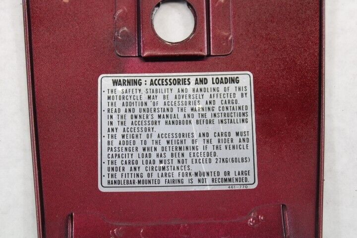 Shelter Lid 83117-MB9-780ZA 1983 Honda Goldwing GL1100