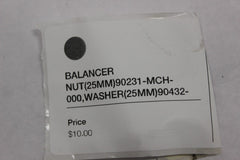 BALANCER NUT 90231-MCH-000, WASHER 90432-MEA-670 2005 Honda VTX1300S