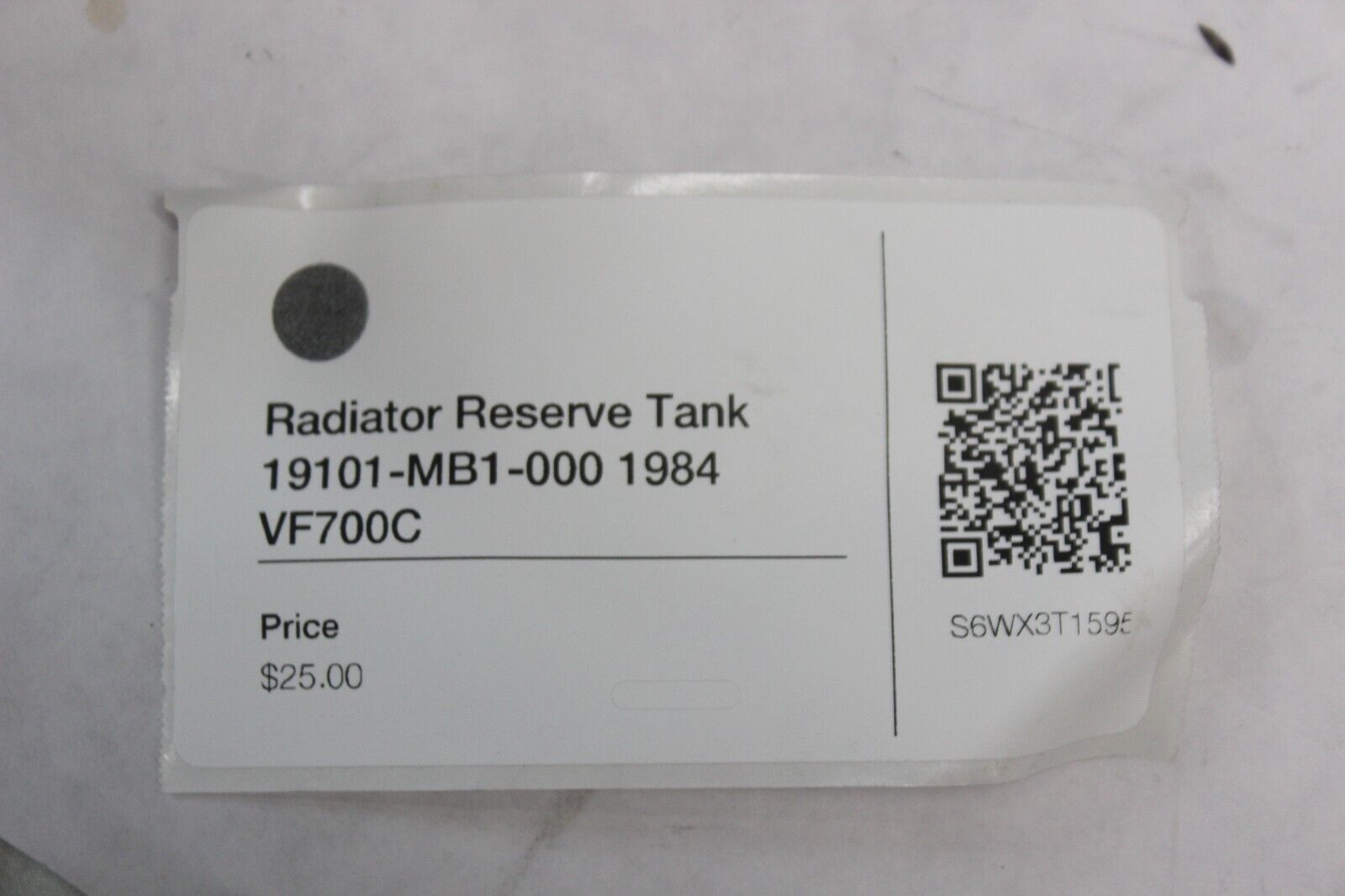 Radiator Reserve Tank 19101-MB1-000 1984 Honda VF700C