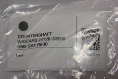 COUNTERSHAFT W/GEARS 24120-33E00 1999 GSX R600
