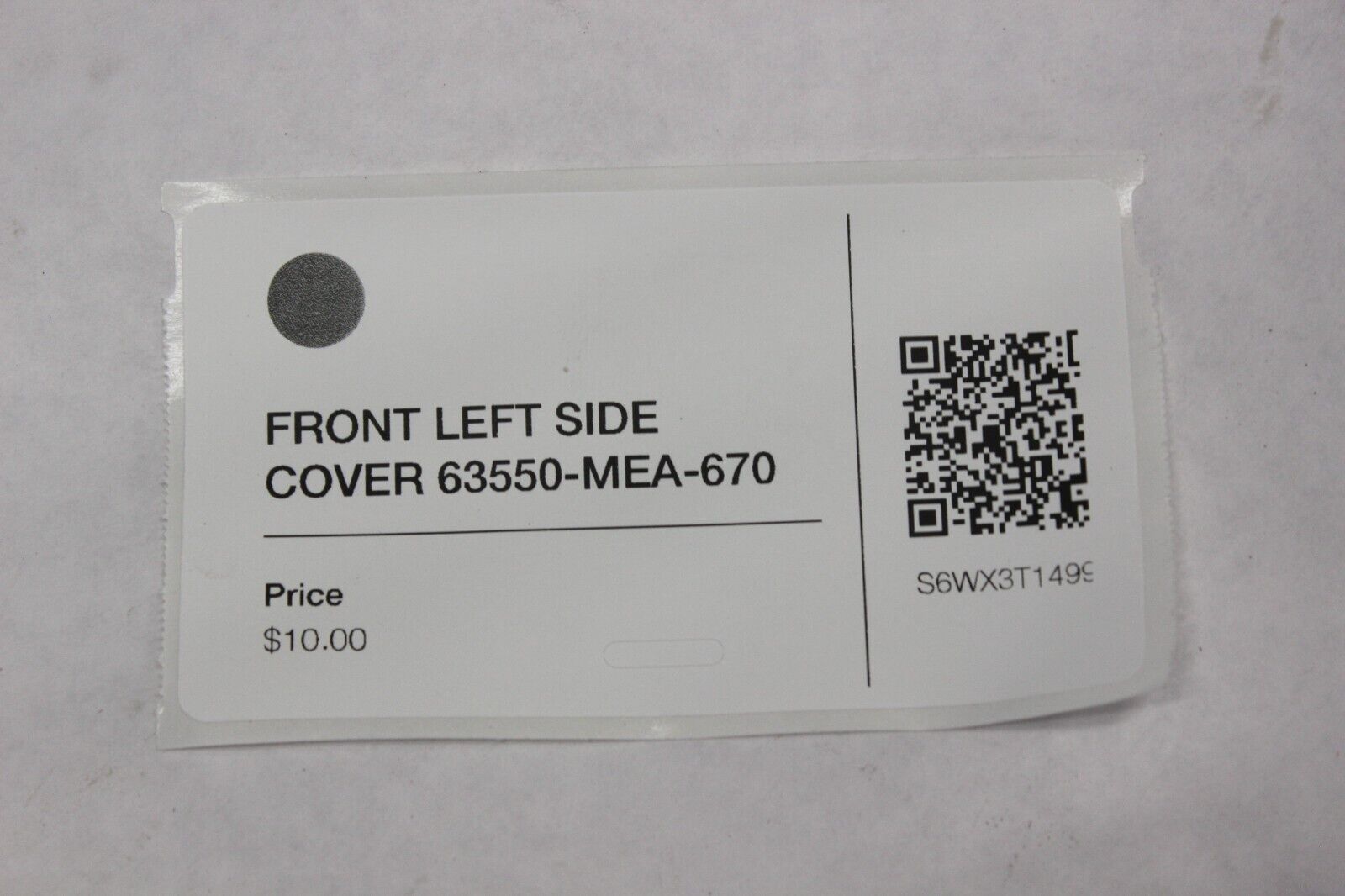 FRONT LEFT SIDE COVER 63550-MEA-670 2005 Honda VTX1300S