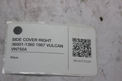 SIDE COVER RIGHT 36001-1360 1987 VULCAN VN750A