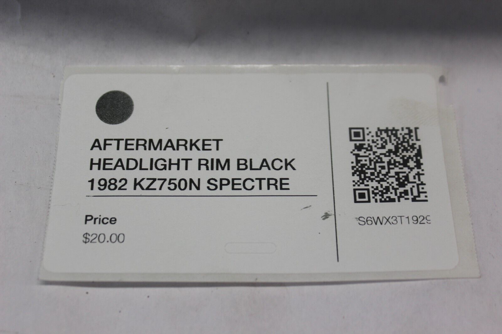 AFTERMARKET HEADLIGHT RIM BLACK 1982 Kawasaki Spectre KZ750N