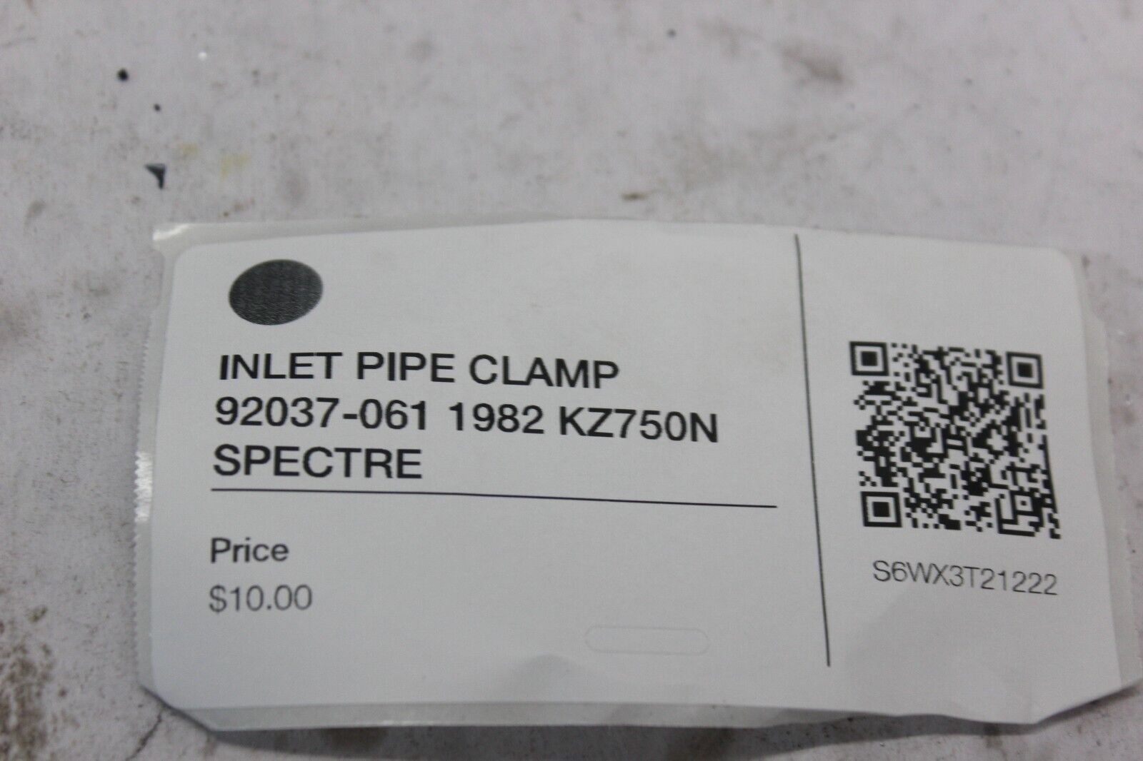 INLET PIPE CLAMP 92037-061 1982 KZ750N SPECTRE
