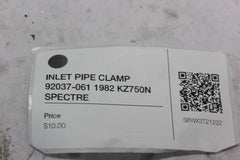 INLET PIPE CLAMP 92037-061 1982 KZ750N SPECTRE