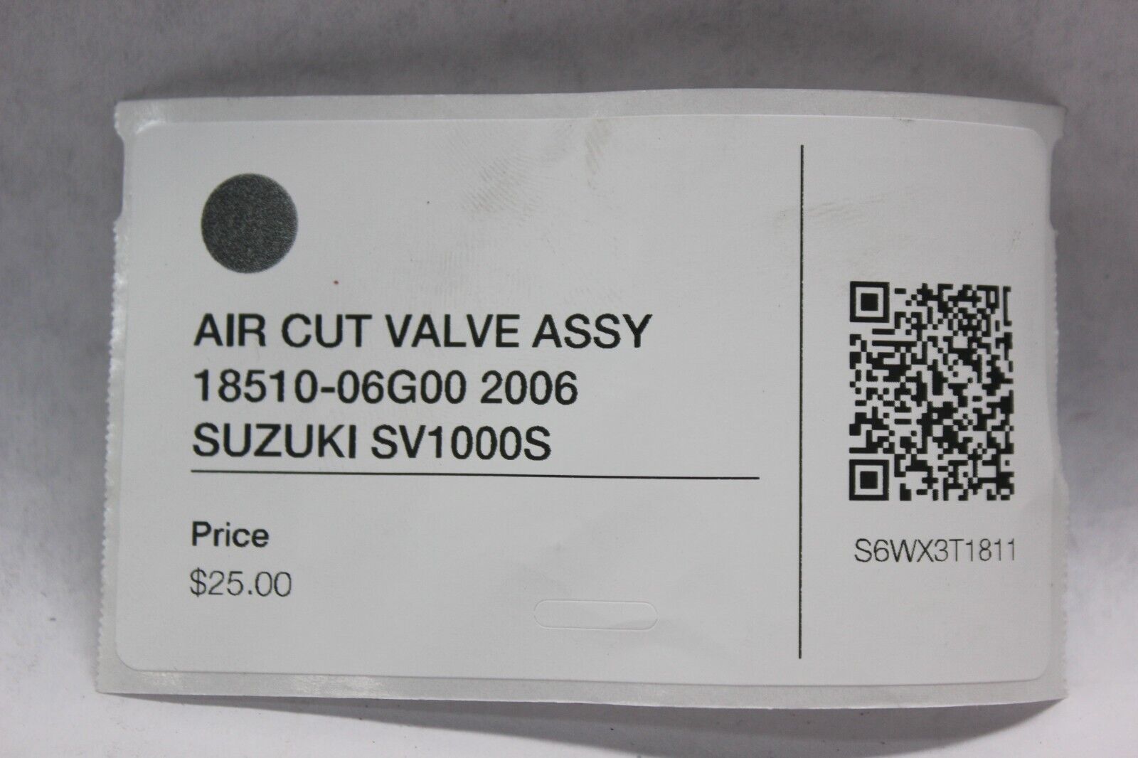 AIR CUT VALVE ASSY 18510-06G00 2006 SUZUKI SV1000S